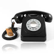 GPO Retro GPO746BLK 746 Desktop Push Button Telephone - Black 