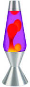 Lava® Lamp 16.3" Yellow Wax/ Purple Liquid/ Silver Base & Cap 