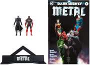 DC Direct - Dark Knights Metal #1 - Page Punchers - Batman who Laughs & Red Death Figure 2-Pack with Comic 