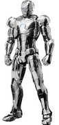 Threezero - Marvel: The Infinity Saga - DLX - Iron Man Mark 2 (Chrome Edition) Action Figure