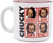 Child's Play - 20oz Ceramic Camper Mug - Chucky Emotions 