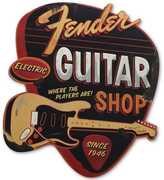 Fender - Metal Sign - Guitar Shop 