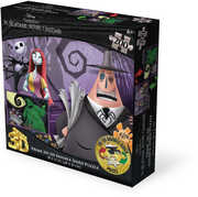 The Nightmare Before Christmas Jack, Sally, Mayor Oogie Boogie and Kids 200pc 18x12 in 3D/ 2D Double-Sided Puzzle