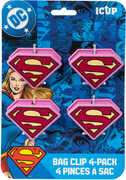 DC Comics Supergirl Magnetic Bag Clips (4 Pack)