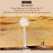 Piano Quartet G minor /  Violin Sonata G Major , Adolf Busch