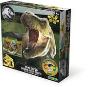 Jurassic World T-Rex vs Atrociraptors 200pc 18x12 in 3D/ 2D Double-Sided Puzzle