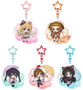 K-ON! - Fluffy Rain Series - Acrylic Keychain 5pc Blind Box PDQ 
