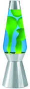 Lava® Lamp Grande 27'' Yellow Wax/ Blue Liquid/ Silver Base & Cap