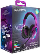 PC Accessory:  Wired Headset - 4Gamers C6 -100 - Panther Mint & Lavendar:  Compatible with PC, Switch, PS5, XBOX X|S 