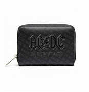 Rocksax - AC/ DC - Back In Black - Bi-Fold Zipped Wallet/ Purse (Black)