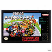 Super Mario Kart - Cover 11x17 Framed Gel Coat