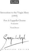 Lloyd: Invocation to the Virgin Mary for a cappella chorus SATB Vocal Score