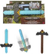 Mattel - A Minecraft Movie Click and Switch Sword and Pickaxe Role-Play 2-In-1 Toy