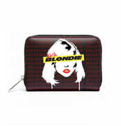 Rocksax - Blondie - AKA Logo - Bi-Fold Zipped Wallet/ Purse (Black & Red)