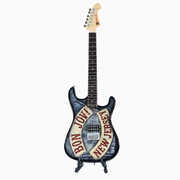 The Mini Axe - Bon Jovi - Denim/ New Jersey - Mini Guitar Replica Collectible