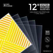 Big Fudge BFOS12X50US 12-inch Vinyl LP Record Outer Sleeves - Polypropylene 50 Pack  (Crystal Clear) 