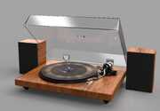 Ilive ITTB751DW Bluetooth Turntable - Wood Deck - Speakers (33/ 45/ 78) - Brown