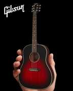 Axe Heaven Slash Gibson J-45 Ltd Edition Vermillion Burst Mini Acoustic Guitar Replica Collectible GG-633 