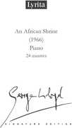 Lloyd: An African Shrine for Solo Piano 