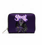 Rocksax - Ghost - Tall Man Logo - Bi-Fold Zipped Wallet/ Purse (Black)