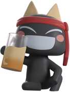 Doko Demo Issyo - #1 Kuro Vinyl Figure 