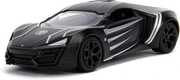 Marvel Avengers - 1:32 Diecast Lykan Hypersport Die-Cast Car with Black Panther Deco