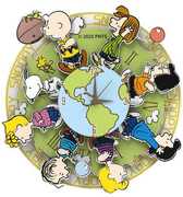 Snoopy Around the World Wooden Magnet 