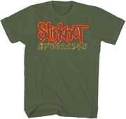 Slipnot - Neon Numbers /  Don't Ever Judge Me T-Shirt - Large Military Green 15092518A3 