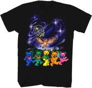 Grateful Dead - Galaxy Dancing Bears T-Shirt - Large Black