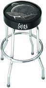 Rocksax - Gojira - Flying Whatle Logo - Bar Stool With Swivel Seat (Black/ Chrome) 