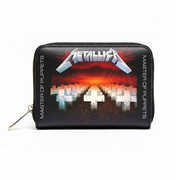 Rocksax - Metallica - Master of Puppets - Bi-Fold Zipped Wallet/ Purse (Black) 