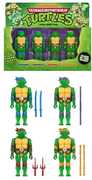 Teenage Mutant Ninja Turtles - ReAction+ Figures - Mutagen Ooze Turtles (4-Pack, Glow) (TMNT)