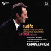 Dvorak: Symphonies 7-9, Cello Concerto, Saint-Saens: Cello Concerto , Carlo Maria Giulini