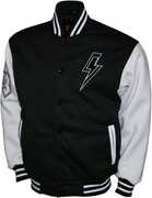 AC/ DC - Bolt - Varsity Fleece Jacket - XL White/ Black M2451ADA4
