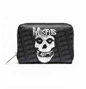Rocksax - Misfits - Fiend Logo - Bi-Fold Zipped Wallet/ Purse (Black)