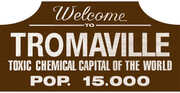 Trick or Treat Studios - The Toxic Avenger - Tromaville Wood Sign