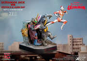Ultraman Jack vs Zetton II Alien Bat Battle Scene Diorama Resin Statue 