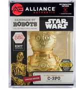 Star Wars - C-3PO Electroplated Limited Edition Vinyl Figure – Handmade by Robots - Alliance Authentic Encapsulated