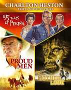 Charlton Heston Triple Movie Feature: 55 Days at Peking /  Mother Lode /  Proud Men [Import] , Charlton Heston