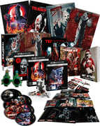 Art Attack: Terrifier Collector's Edition Boxset - Limited Edition Numbered Boxset with All-Region UHD & Blu-Ray Slipcases, 2 Reversible Posters, Terrifier 3 VHS tape, 12 Art Cards, Exclusive Book, Art's Sunglasses, & Build your own Art the Clown brick set with 7 swappable weapons & hats! [Import] 