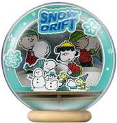 Snoopy Snowman Season Wooden Crystal Ball 