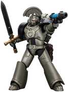 JOYTOY - Warhammer 40K: The Horus Heresy - Iron Warriors: MKVI Tactical Sgt. with Power Sword & Plasma Pistol 1/ 18 Action Figure