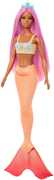 Barbie Mermaid Doll with Pink Hair, Soft Orange Tail & Headband Accessory