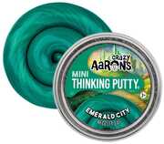 Crazy Aaron's Mini Thinking Putty Emerald City, Mini 2'' Tin