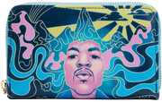 LOUNGEFLY: JIMI HENDRIX PSYCHEDELIC LANDSCAPE ZIP AROUND WALLET
