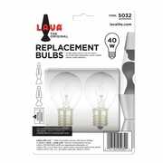Lava® Lamp 40 Watt Replacement Light Bulb A15 2 Pack (Works in 17" & 16.3" Lava®Lamps)