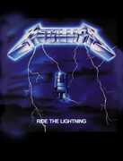 Rocksax - Metallica - Ride the Lightning - Sherpa Fleece Throw (50 in x 60 in) 