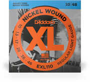 D'Addario EXL110 Nickel Wound Electric Guitar Strings Regular Light 10-46