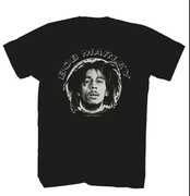 Bob Marley - Round Photo T-Shirt - Medium Black ZRBM0672A2
