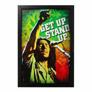 Bob Marley - Get Up, Stand Up 11x17 Framed Gel Coat 